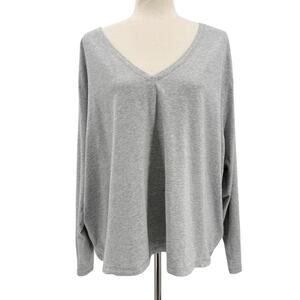 Athleta gray V-neck Top women's plus size 3X fitness athleisure athletic wear